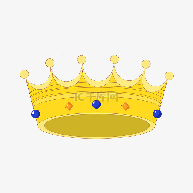 金色可爱的皇冠