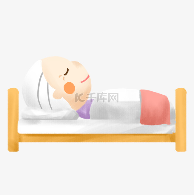 世界睡眠日卡通手绘素材免费下载