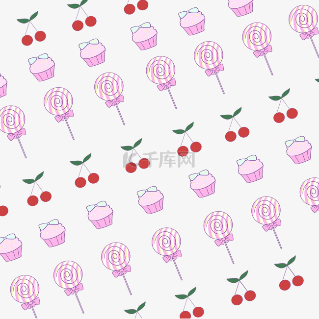 蛋糕糖果樱桃