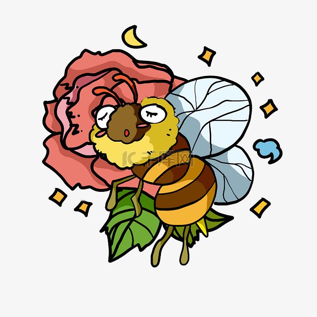 睡觉睡眠蜜蜂