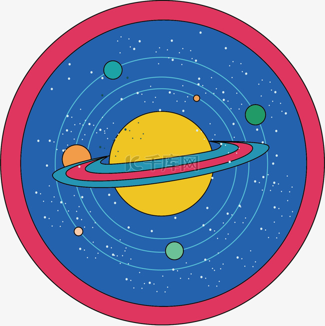 太空宇宙飞船矢量图