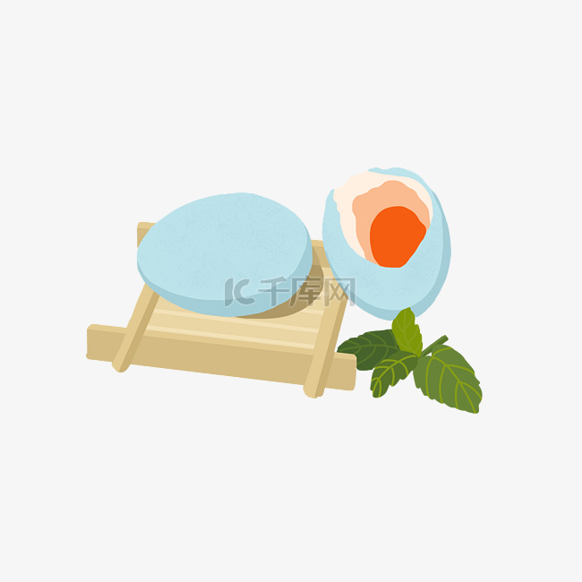 蓝色鸡蛋端午节 