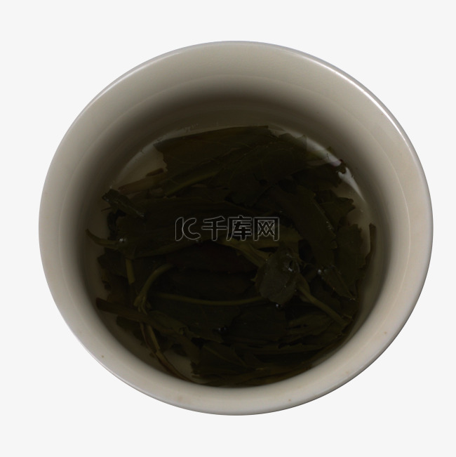 灰色圆弧瓷器茶杯元素