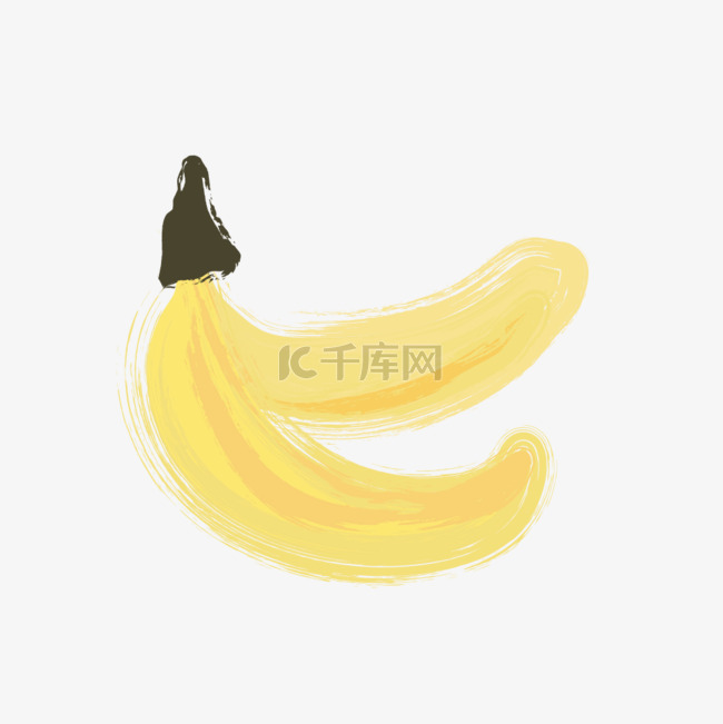 手绘香蕉PNG素材