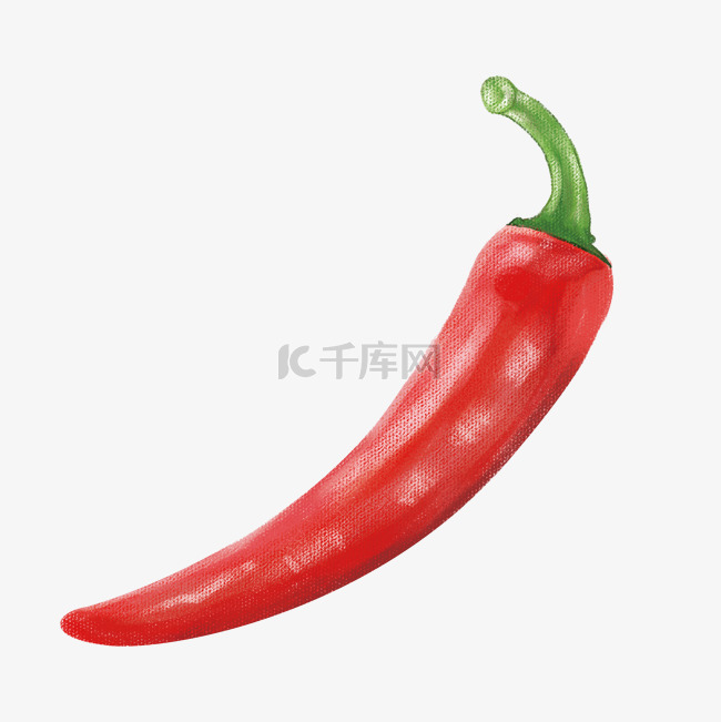 成熟的蔬菜辣椒插画