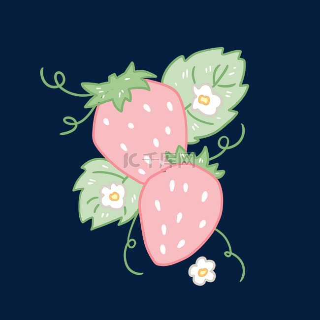 水果草莓花
