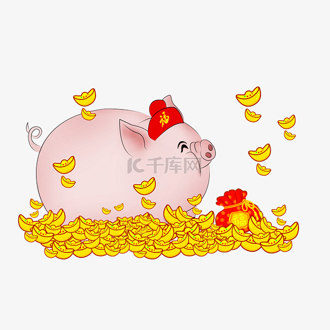2019猪年形象卡通