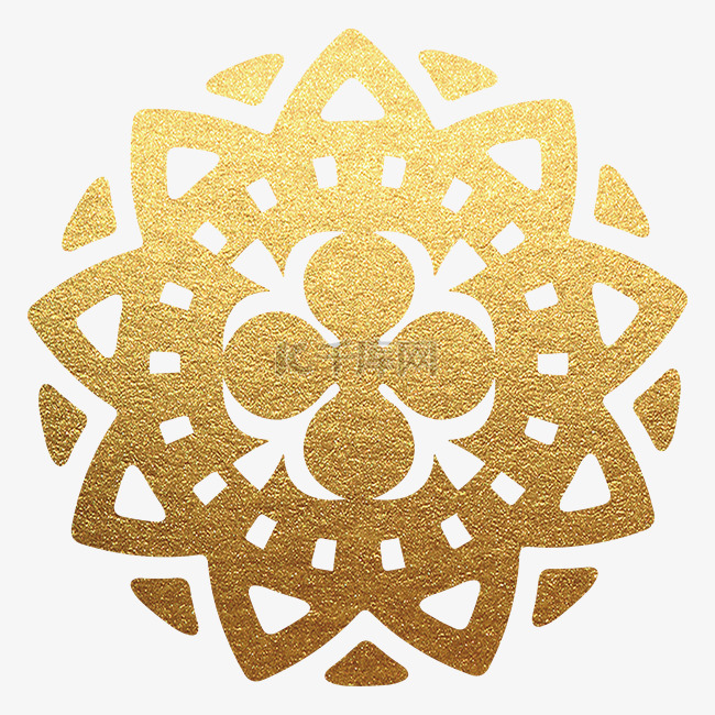 鎏金贴金中国风装饰花纹