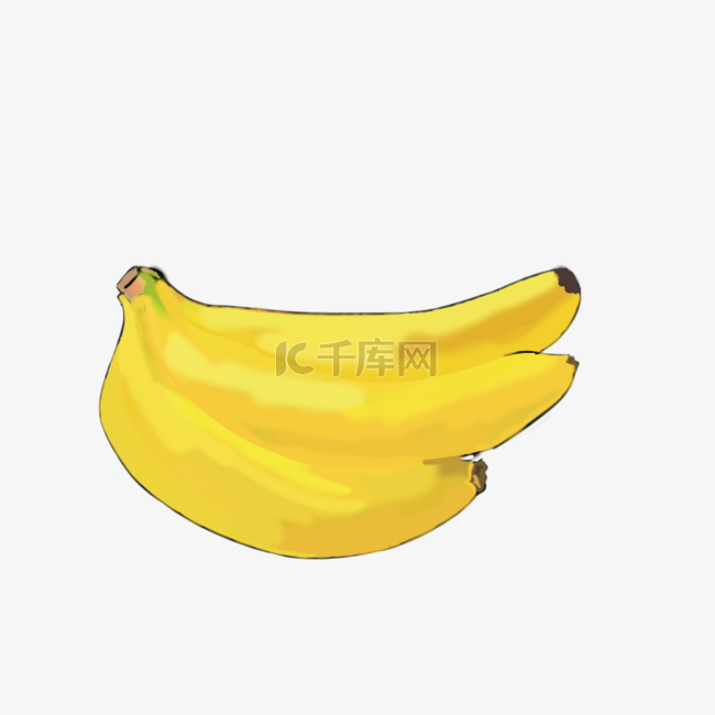 新鲜水果香蕉插画