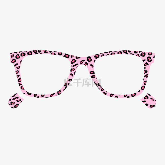 粉色眼镜镜框