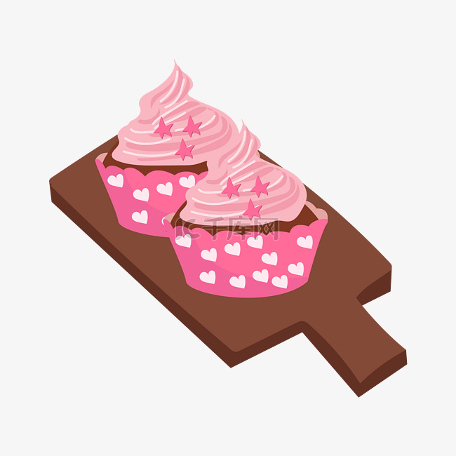 庆祝生日粉色蛋糕