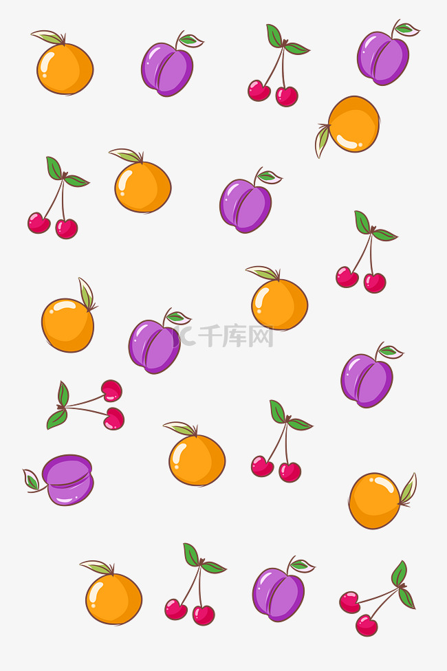 水果橙子底纹