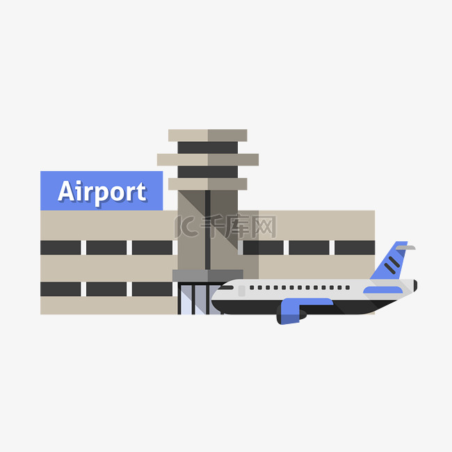 飞机场建筑物插图