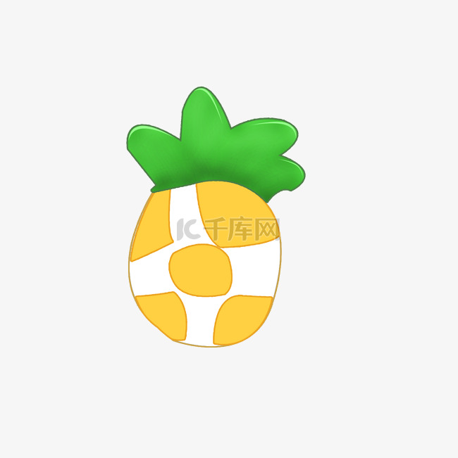 可爱卡通菠萝小清新菠萝蜜水果P