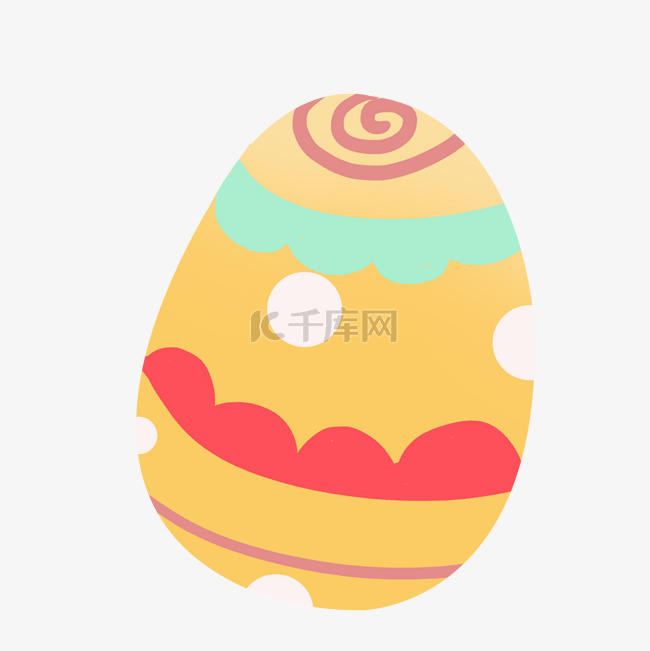 复活节黄色圆点彩蛋