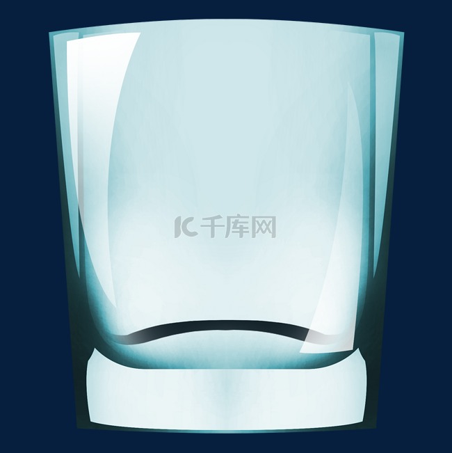玻璃容器洋酒杯插画