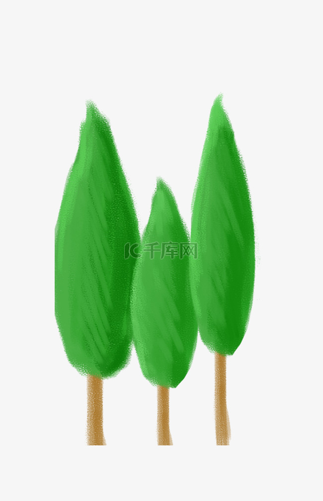 绿色树木