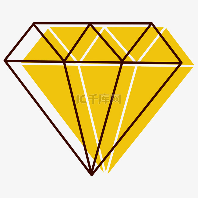 黄色钻石璀璨耀眼