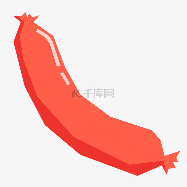几何火腿肠免抠PNG素材图片免费下载-千库网