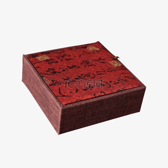 古代精致字纹木盒