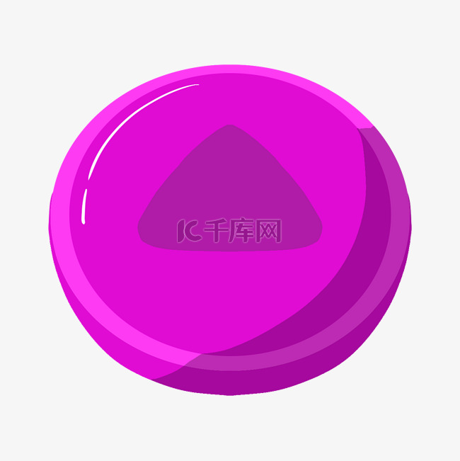 紫色的向上按钮插画