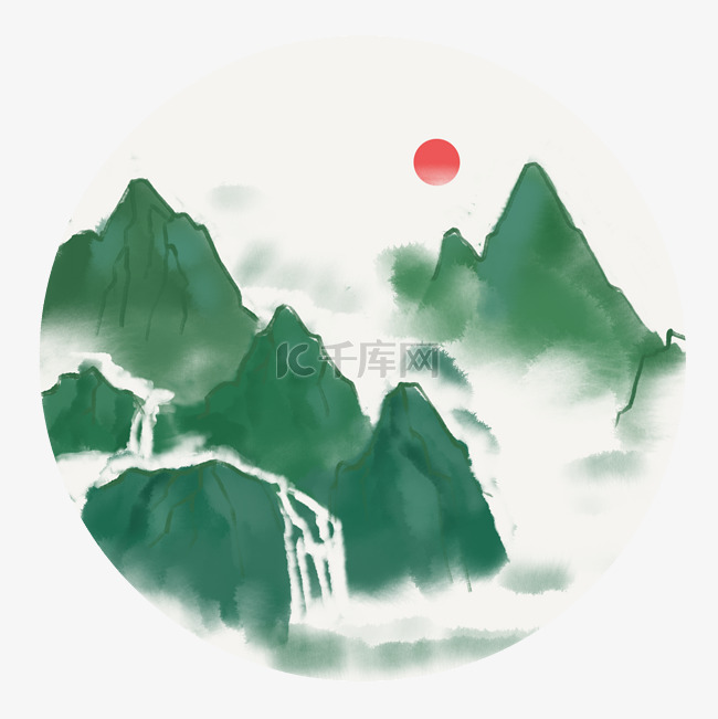 山水山水画