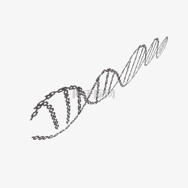 深灰色dna遗传物质基因肽链脱