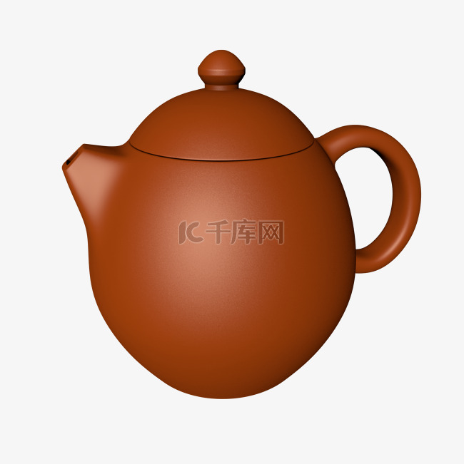 仿真茶具c4d立体茶具茶壶