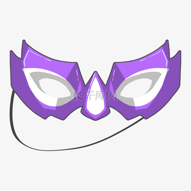紫色眼镜面具
