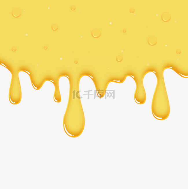 蜂蜜水滴状气泡