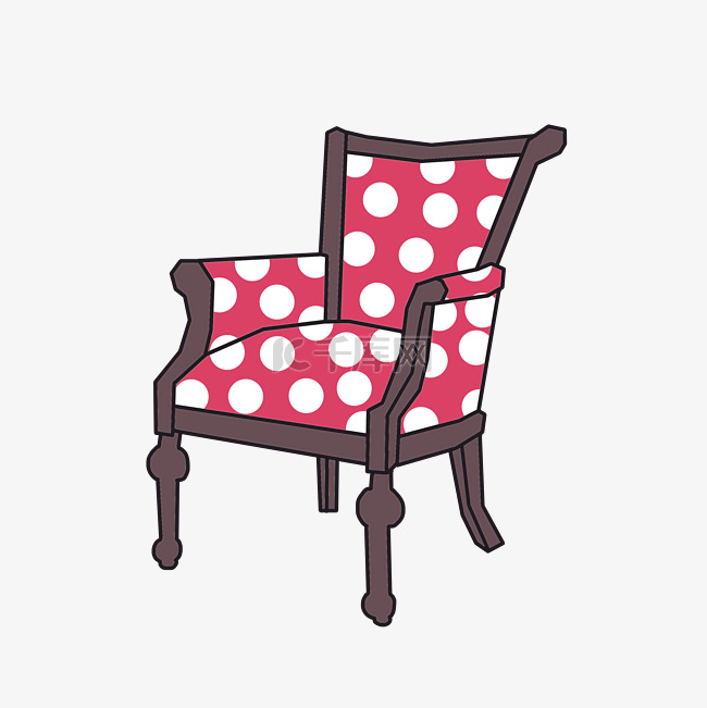 漂亮的椅子装饰插画