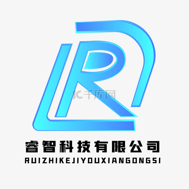 蓝色渐变科技LOGO