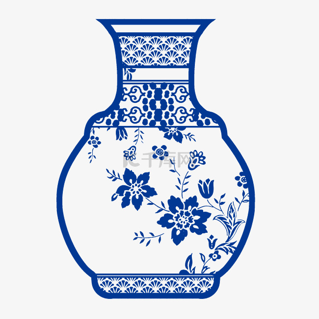 古风青花瓷瓷瓶