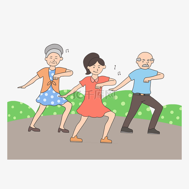 广场舞锻炼老年人