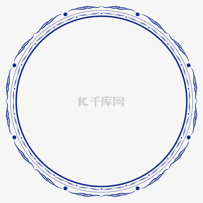 深色欧式花纹复古边框