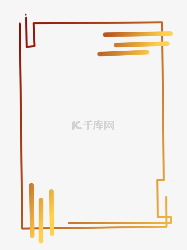 中国风金色渐变线性几何海报贺卡