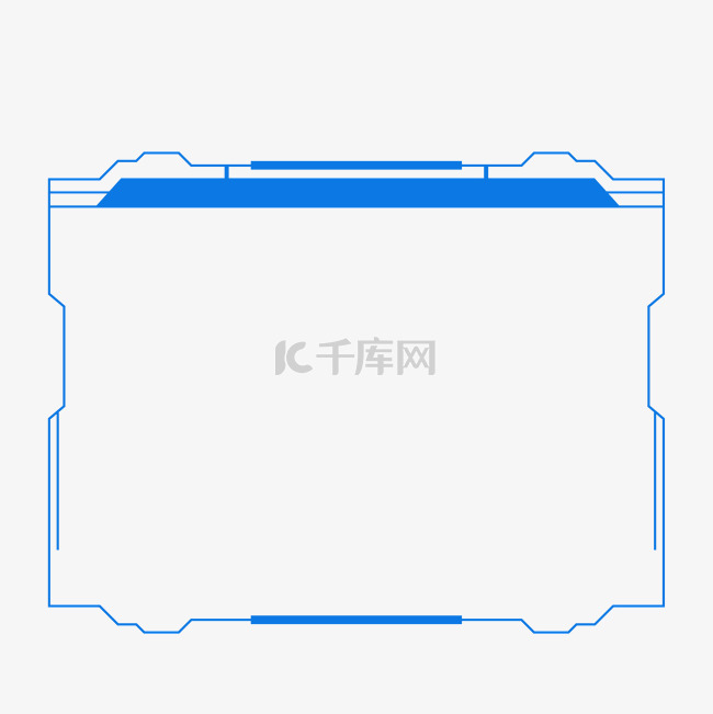 不规则AR科技几何边框