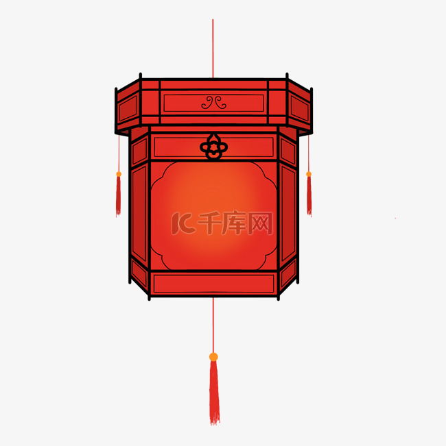 中式传统红色灯笼