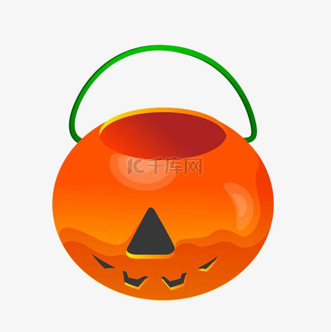 创意2.5D橙色立体茶壶