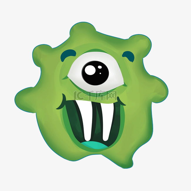 绿色细菌png