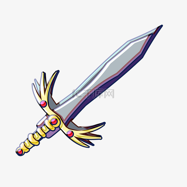 宝剑模型卡通插画素材图片免费下载-千库网