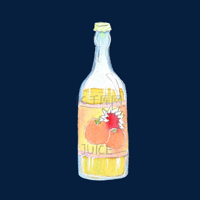 玻璃果汁汽水瓶子