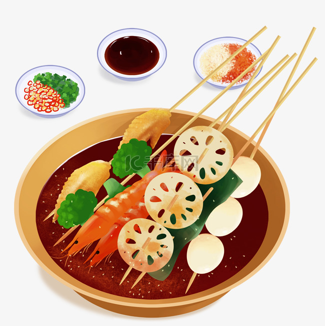 火锅撸串美食