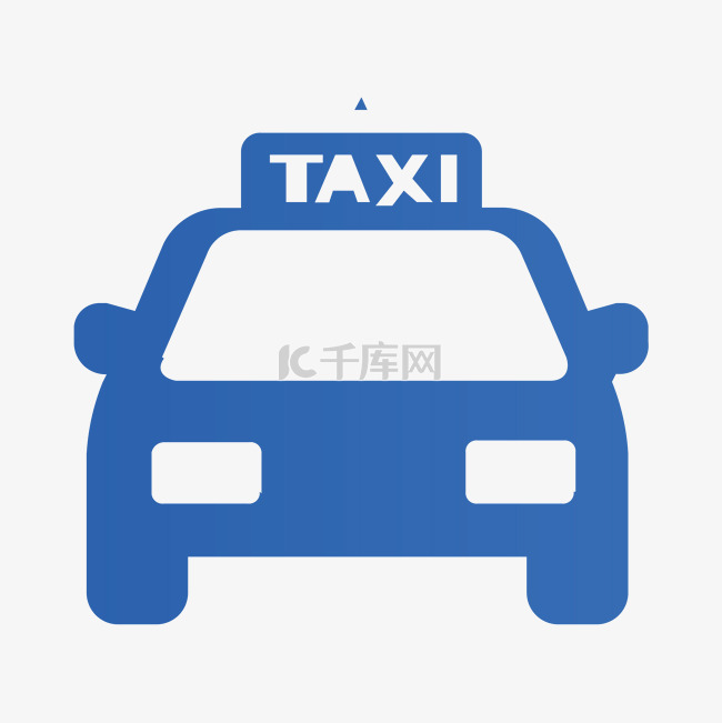旅游交通出租车图标