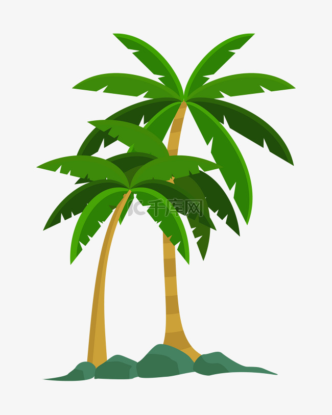 椰子树绿植