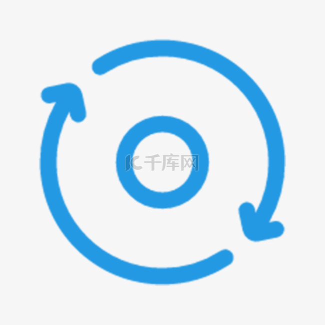 蓝色线性icon医疗图标设计旋转