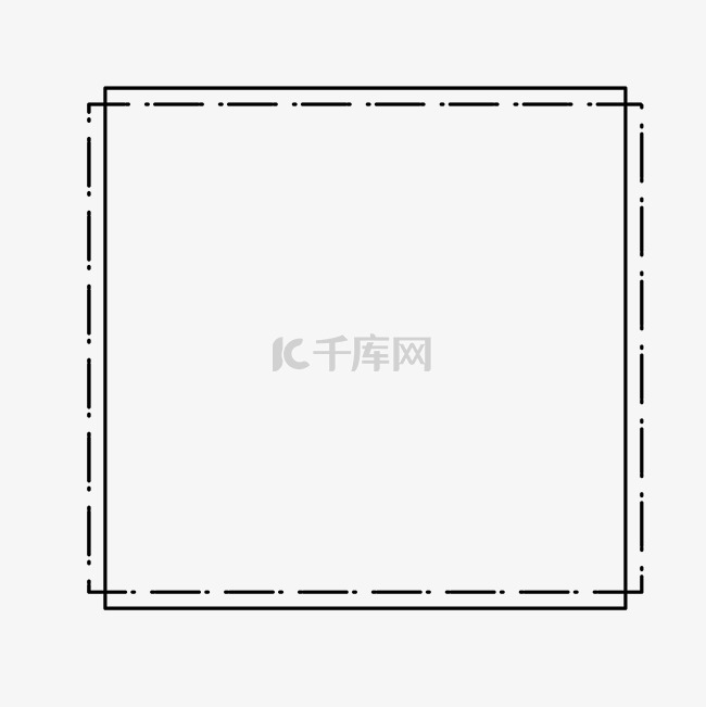 简约边框虚线海报公众号排版