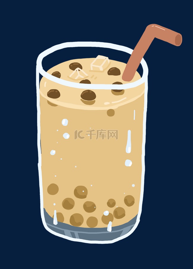 一杯珍珠奶茶插图