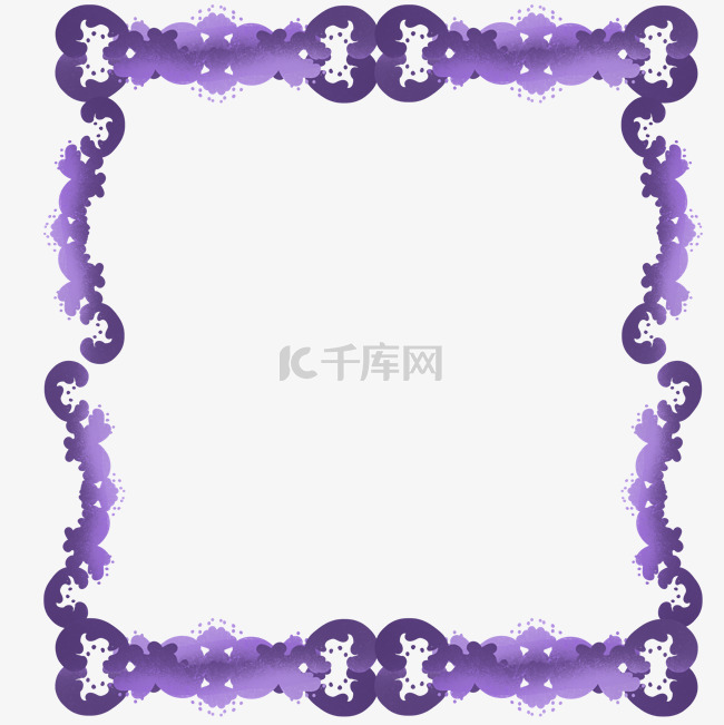 装饰紫骨边框