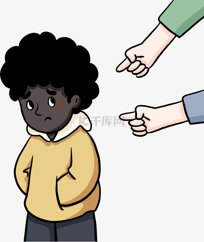 种族歧视黑人小孩